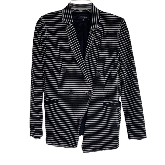 Lafayette 148 Striped Blazer Double Breasted - Picture 2 of 6